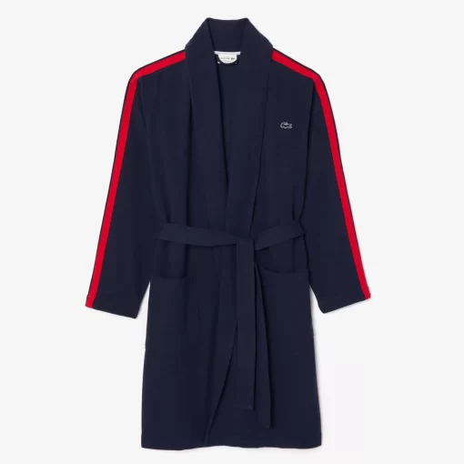 Lacoste Underwear & Lounge Wear-Robe With Contrast Stripes