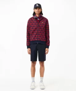 Lacoste Sweatshirts-Robert George Jacquard Motif Zipped Sweatshirt