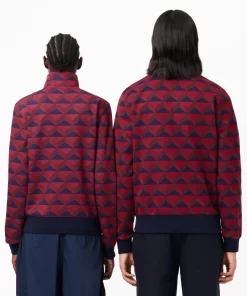 Lacoste Sweatshirts-Robert George Jacquard Motif Zipped Sweatshirt