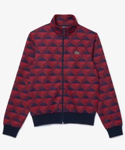 Lacoste Sweatshirts-Robert George Jacquard Motif Zipped Sweatshirt