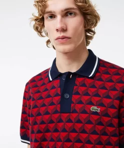 Lacoste Knitwear-Robert George Motif Polo Collar Sweater