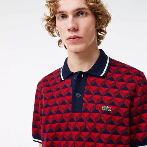 Lacoste Knitwear-Robert George Motif Polo Collar Sweater