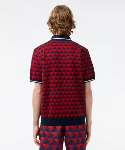 Lacoste Knitwear-Robert George Motif Polo Collar Sweater