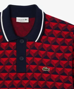 Lacoste Knitwear-Robert George Motif Polo Collar Sweater