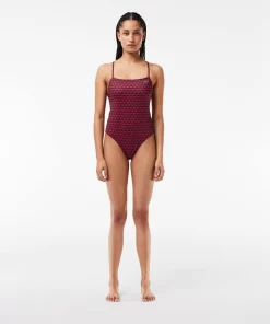 Lacoste Swimwear-Robert George Print One-Piece Swimsuit