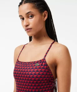 Lacoste Swimwear-Robert George Print One-Piece Swimsuit