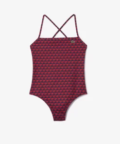 Lacoste Swimwear-Robert George Print One-Piece Swimsuit