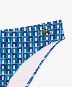 Lacoste Swimwear-Robert George Print Swim Briefs