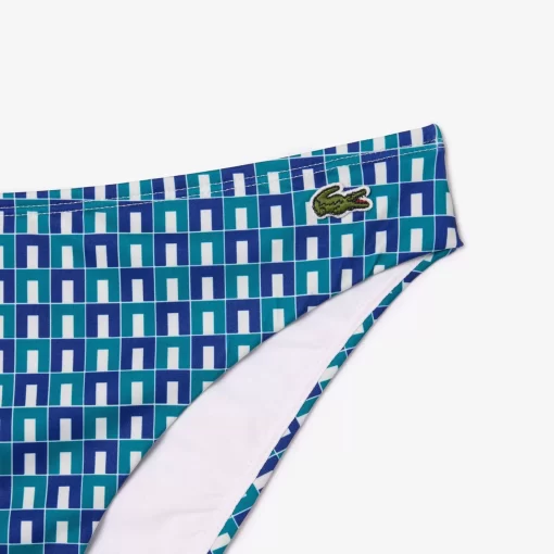 Lacoste Swimwear-Robert George Print Swim Briefs