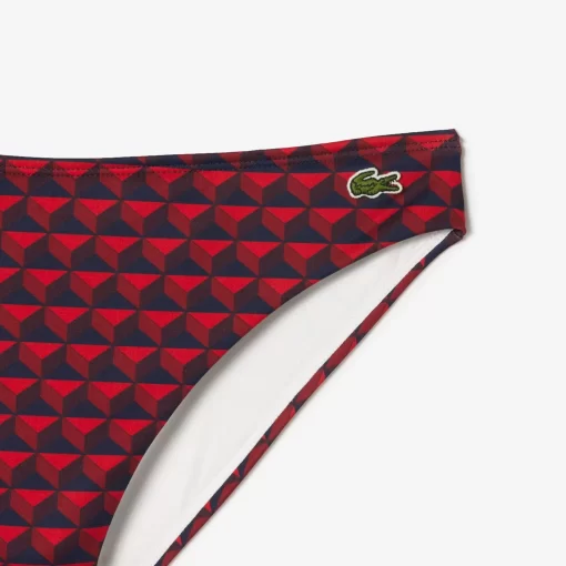 Lacoste Swimwear-Robert George Print Swim Briefs