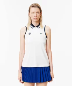 Lacoste Sport Clothing-Roland Garros Edition Sleeveless Sport Polo Shirt