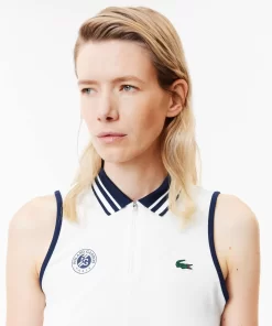 Lacoste Sport Clothing-Roland Garros Edition Sleeveless Sport Polo Shirt