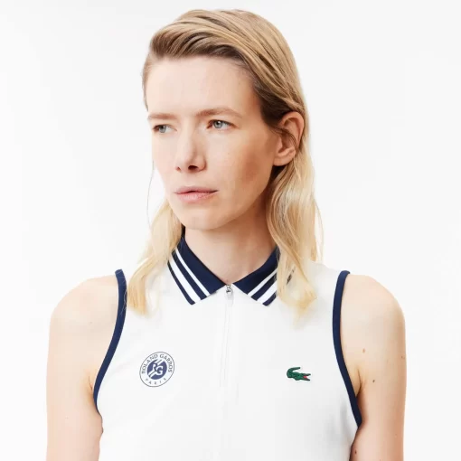 Lacoste Sport Clothing-Roland Garros Edition Sleeveless Sport Polo Shirt