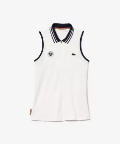 Lacoste Sport Clothing-Roland Garros Edition Sleeveless Sport Polo Shirt