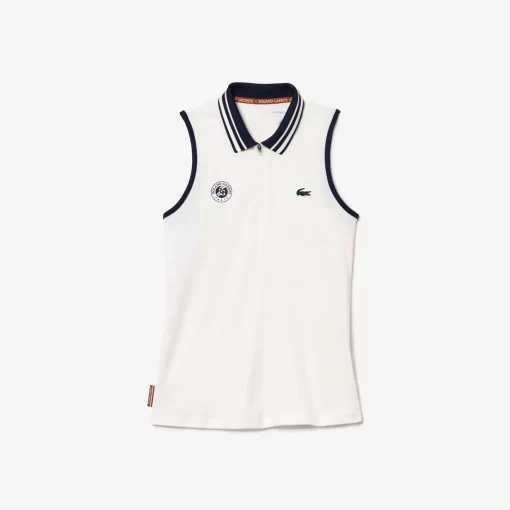 Lacoste Sport Clothing-Roland Garros Edition Sleeveless Sport Polo Shirt