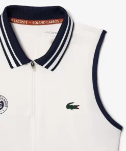 Lacoste Sport Clothing-Roland Garros Edition Sleeveless Sport Polo Shirt