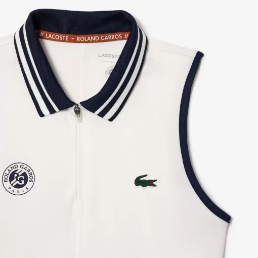 Lacoste Sport Clothing-Roland Garros Edition Sleeveless Sport Polo Shirt