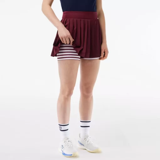 Lacoste Sport Clothing-Roland Garros Edition Sport Pleated Tennis Shorts