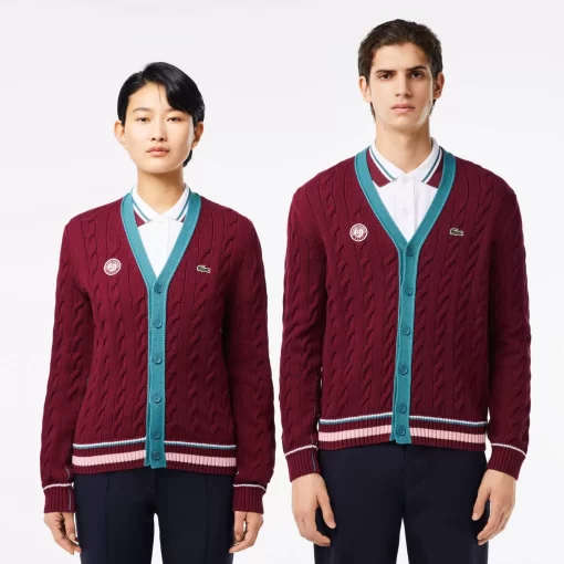 Lacoste Knitwear-Roland Garros Edition Umpire Cardigan