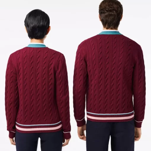 Lacoste Knitwear-Roland Garros Edition Umpire Cardigan