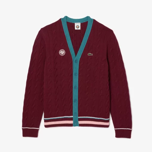 Lacoste Knitwear-Roland Garros Edition Umpire Cardigan