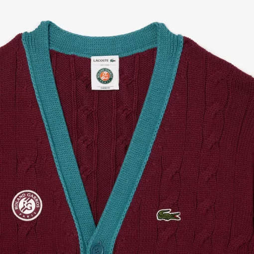 Lacoste Knitwear-Roland Garros Edition Umpire Cardigan