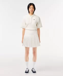 Lacoste Dresses & Skirts-Short Pleated Button Waist Skirt