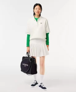 Lacoste Dresses & Skirts-Short Pleated Button Waist Skirt