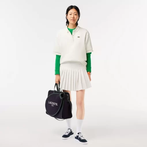 Lacoste Dresses & Skirts-Short Pleated Button Waist Skirt