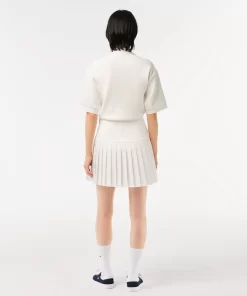 Lacoste Dresses & Skirts-Short Pleated Button Waist Skirt