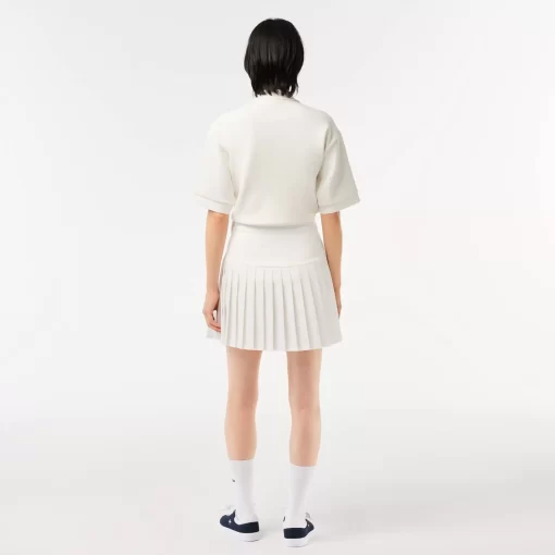 Lacoste Dresses & Skirts-Short Pleated Button Waist Skirt