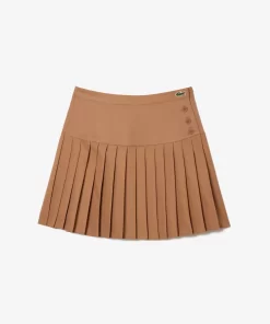 Lacoste Dresses & Skirts-Short Pleated Button Waist Skirt