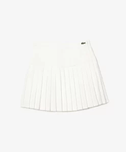 Lacoste Dresses & Skirts-Short Pleated Button Waist Skirt