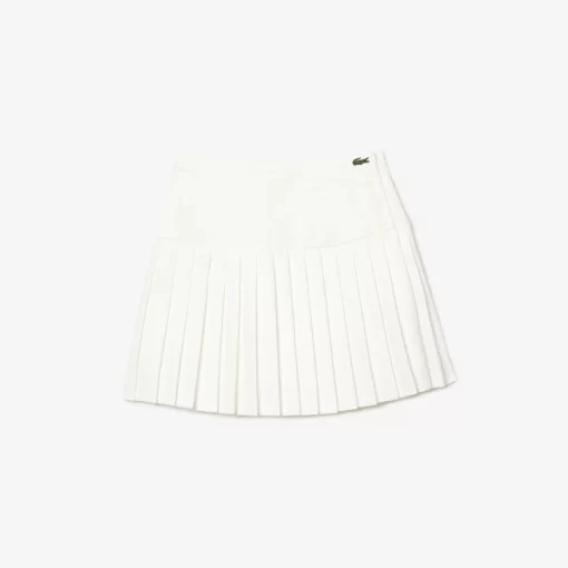 Lacoste Dresses & Skirts-Short Pleated Button Waist Skirt