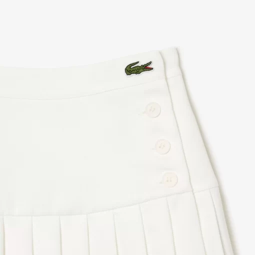 Lacoste Dresses & Skirts-Short Pleated Button Waist Skirt