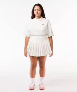 Lacoste Dresses & Skirts-Short Pleated Button Waist Skirt