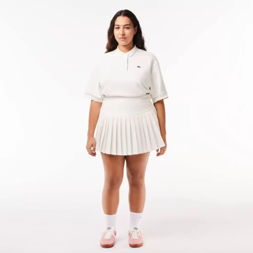 Lacoste Dresses & Skirts-Short Pleated Button Waist Skirt