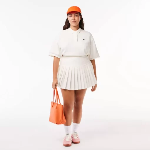 Lacoste Dresses & Skirts-Short Pleated Button Waist Skirt