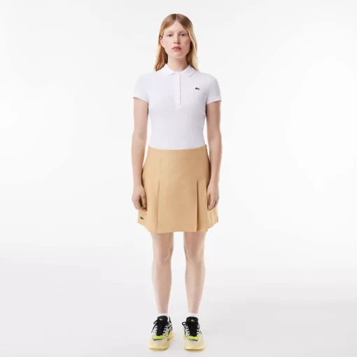 Lacoste Dresses & Skirts-Short Pleated Cotton Skirt