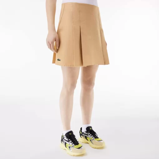 Lacoste Dresses & Skirts-Short Pleated Cotton Skirt