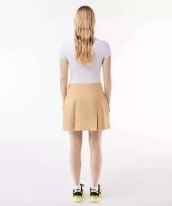 Lacoste Dresses & Skirts-Short Pleated Cotton Skirt