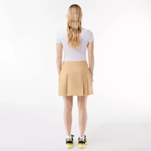 Lacoste Dresses & Skirts-Short Pleated Cotton Skirt