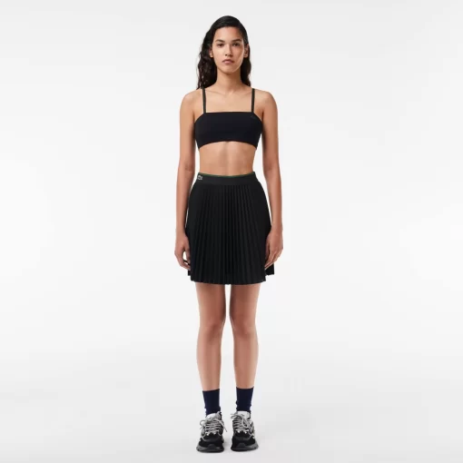 Lacoste Dresses & Skirts-Short Pleated Elastic Waist Skirt