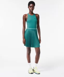 Lacoste Dresses & Skirts-Short Pleated Elastic Waist Skirt