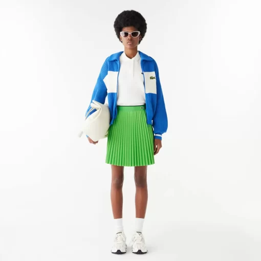 Lacoste Dresses & Skirts-Short Pleated Elastic Waist Skirt