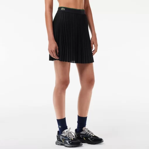 Lacoste Dresses & Skirts-Short Pleated Elastic Waist Skirt