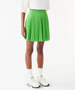 Lacoste Dresses & Skirts-Short Pleated Elastic Waist Skirt