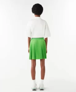 Lacoste Dresses & Skirts-Short Pleated Elastic Waist Skirt