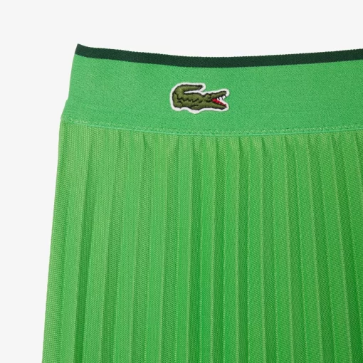 Lacoste Dresses & Skirts-Short Pleated Elastic Waist Skirt