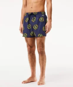 Lacoste Swimwear-Short Printed Swim Trunks